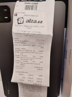 PRODÁM XIAOMI TABLET PAD 6, KOMPLETNÍ BALENÍ S KRABIČKOU - 1