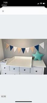 Přebalovací nástavec pult na komodu Hemnes Ikea