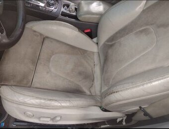 Audi A4 b8 béžové Alcantara elektrické sedačky