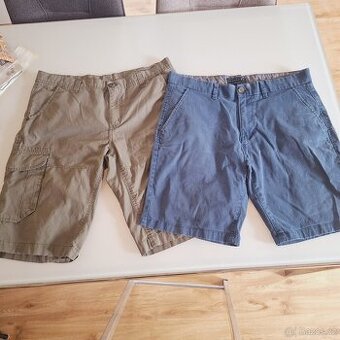 2 x pánské, krátké kalhoty, vel. 34