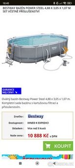 Prodám nevybalený bazén