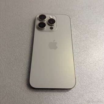 iPhone 15 Pro 128GB, 100% baterie, rok záruka