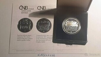 Ag 200Kč 2017 Leštěné Razidlo "100 výročí grafiků Hollar"