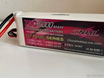 CNHL G+Plus 5000mAh 14.8V 4S 70C LiPo baterie – XT90