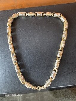 Pánský zlatý řetízek 14k ,585 Versace
