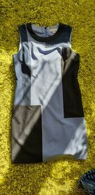 Letní šaty bez ramínek Calvin Klein - modré