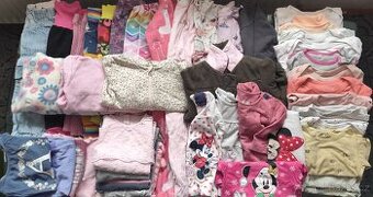 SET 43 ks zimního oblečení pro holčičku vel. 74/80 a 80-86