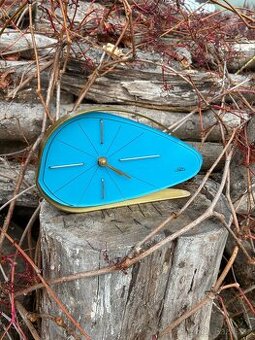 Hodiny Prim Brusel Modré "Kapka"