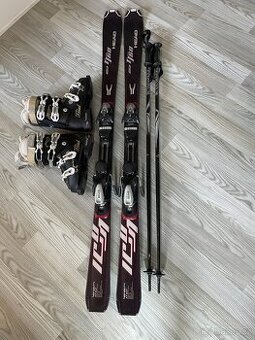 Lyže Head 152 cm + lyžáky Head 38-39 + hůlky