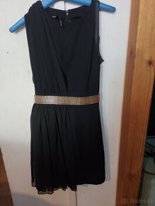 Černé šaty společenské Mango vel. XS, nenošené