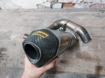 KTM 390 - výfuk Sharon karbon DECAT