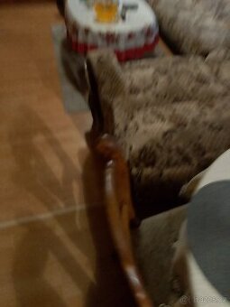 Rustikální sedací souprava rozkládací