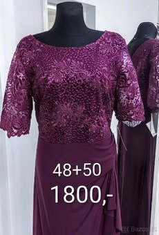 NOVÉ plesové šaty KRAJKOVÉ FIALOVÉ