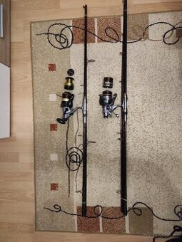 Prodám 2x prut Mivardi, 2x Naviják DAM a Delphin