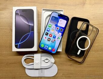 Apple iPhone 16 Pro, 256gb, jako nový, ZÁRUKA