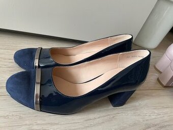Modré dámské lodičky v.38