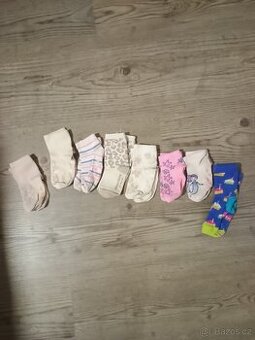 8x dívčí ponožky vel 22-24
