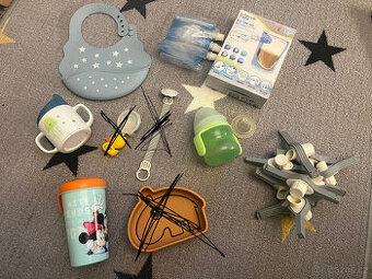 dětské nádobí-hrnky, bryndák...