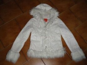 Nádherný bílý jarní kabátek vel. 11 - 12 let Red Orange