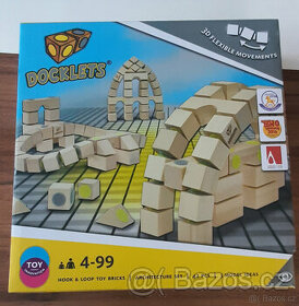 DOCKLETS dřevěná stavebnice 3D kostky - 1