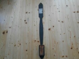 Starý  dřevěný barometr - 1