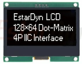 LCD display B/W 128X64 I2C ST7567S COG pro Arduino