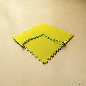 Tatami Champion puzzle žluto - zelená 105cm x 105cm x 2cm