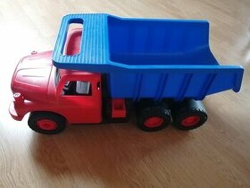 Tatra auto hračka modročervená , cca 73 cm - 1