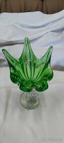 Egermann - váza ve tvaru lastury - zelená - 1