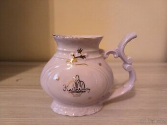 Růžový porcelán - lázeňské pítko -Karlovy Vary - 1