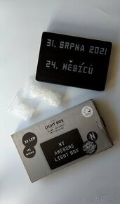 Svítící box na nápisy - light box s písmeny a čísly - 1