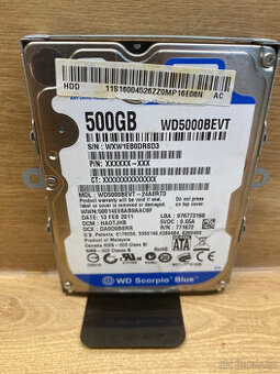 HDD Western Digital 500GB do NTB