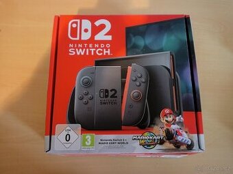 Nintendo Switch 2 (+ tvrzené sklo, pouzdro, herní účet, hra)