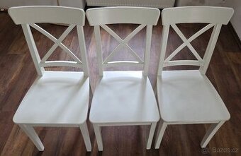 3ks židle IKEA Ingolf bílá