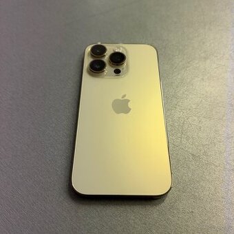 iPhone 14 Pro 256GB gold, 100% baterie, 12 měsíců záruka