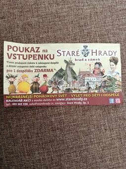 Poukaz vstupenka staré hrady