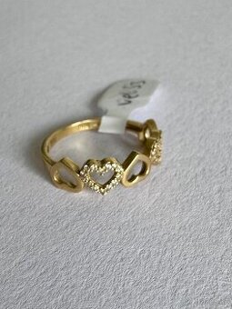 Zlatý prsten 14K, 1,65 g, vel.53