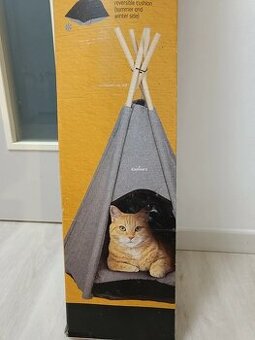 Luxusní pelíšek pro kočku nebo psa - týpí - nový