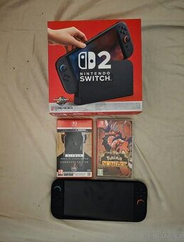 Nintendo Switch 2 Mario Kart World + 2 hry- V ZÁRUCE