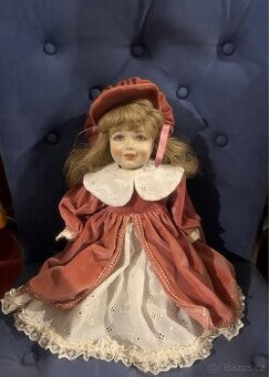 Vzácná celoporcelánová panenka Made in Italy