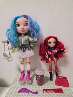 Poopsie Rainbow Surprises Duhová panenka +  Rainbow High Fas