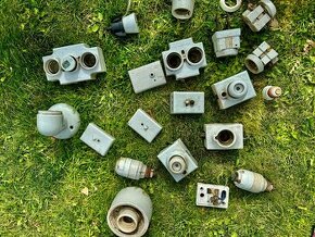 Keramické retro elektro kryty