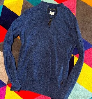 CAMEL ACTIVE  BAVLNĚNÝ SILNÝ PÁNSKÝ SLIM SVETR  XL