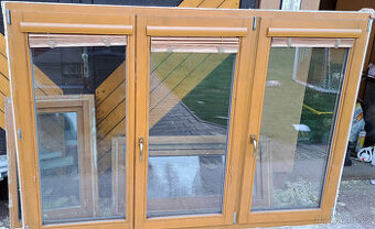 Dřevěné eurookno trojsklo 208x144