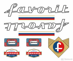 Rámové polepy Favorit, Eska z roku 1955, 1963, 1980, F1