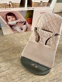 BABYBJÖRN Lehátko Bouncer Bliss Sand Grey Woven