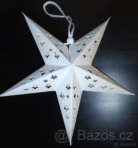 Vánoční hvězda papírová, dekorace