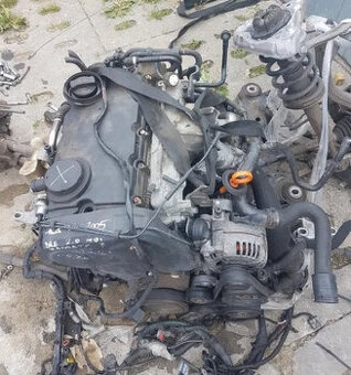 Motor 2.0Tdi BRE 100Kw spolehlivý, kompletní, záruka