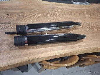 Harley Davidson výfuky + koncové manžety REREZVOVANO - 1