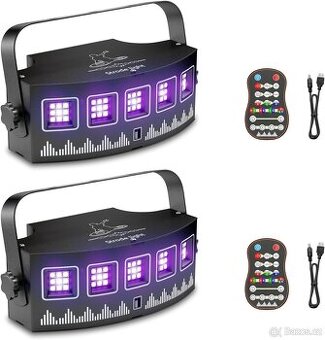 Stroboskopické světlo pro párty - LED disko 2ks - 1